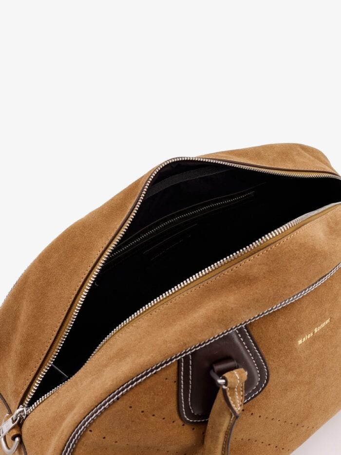 ADIDAS X WALES BONNER Suede Travel Bag With Leather Details