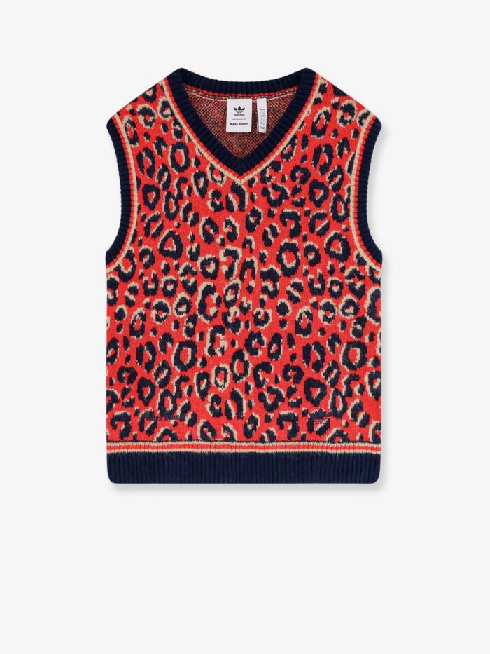 adidas x wales bonner wool blend sweater with animal print ADIDAS X WALES BONNER Wool Blend Sweater With Animal Print