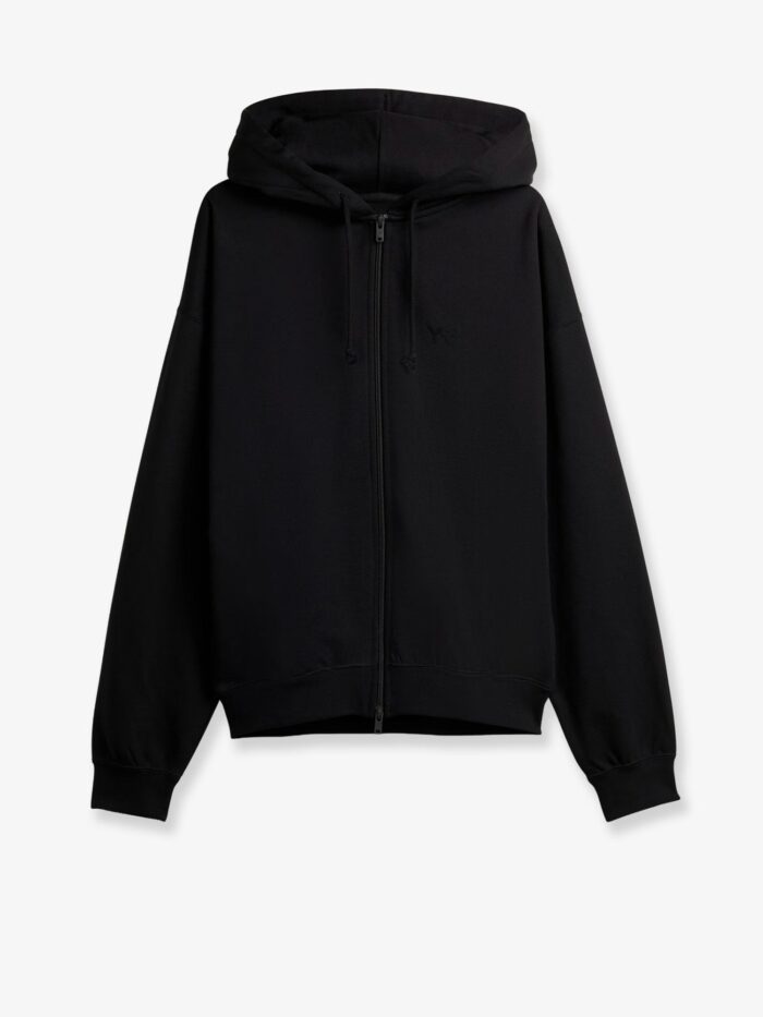ADIDAS Y-3 Fl Zip Hoodie Cotton Blend Sweatshirt