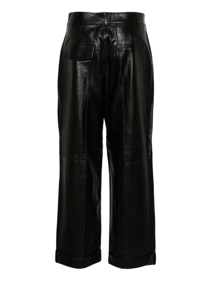 AERON Leather Cuffed Pants