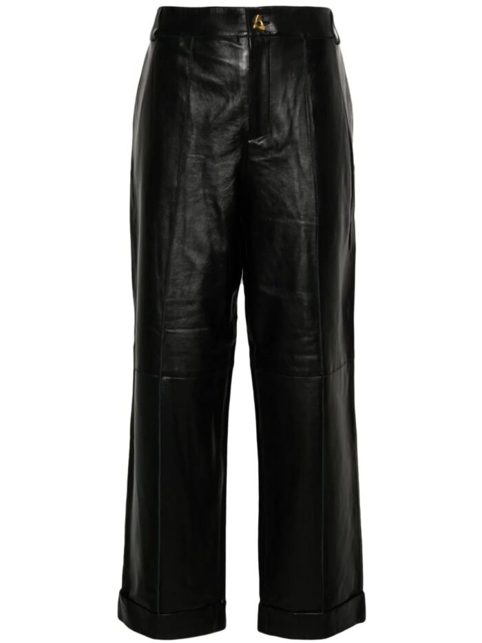 AERON Leather Cuffed Pants