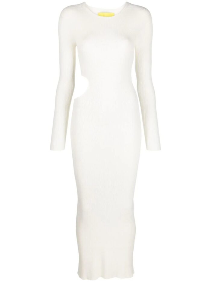 AERON Ribbed Cut-out Maxi Dress