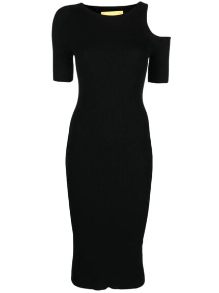 AERON Ribbed Cut-out Midi Dress