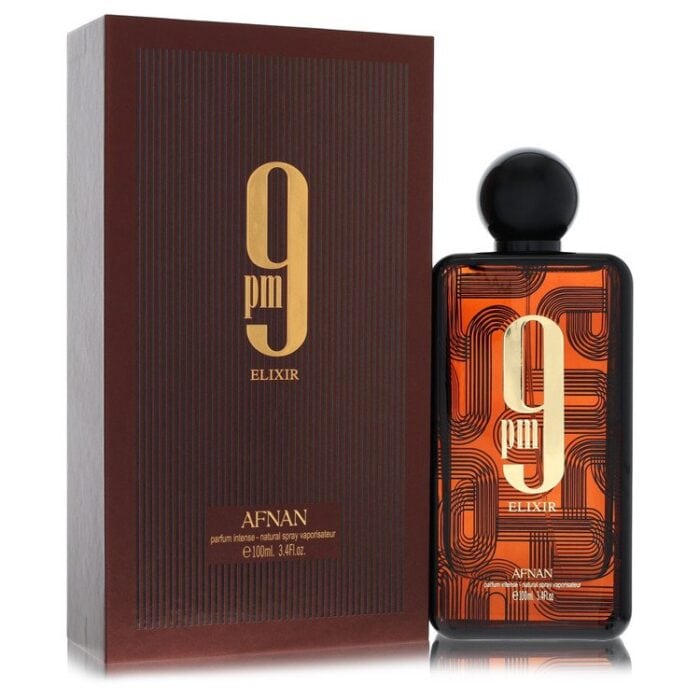 Afnan 9Pm Elixir Intense By Afnan - Parfum Intense Spray (Unisex) 3.4 Oz - Image 1