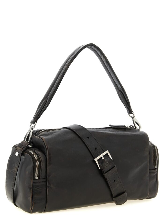 PRADA Aged Effect Nappa Leather Crossbody Bag