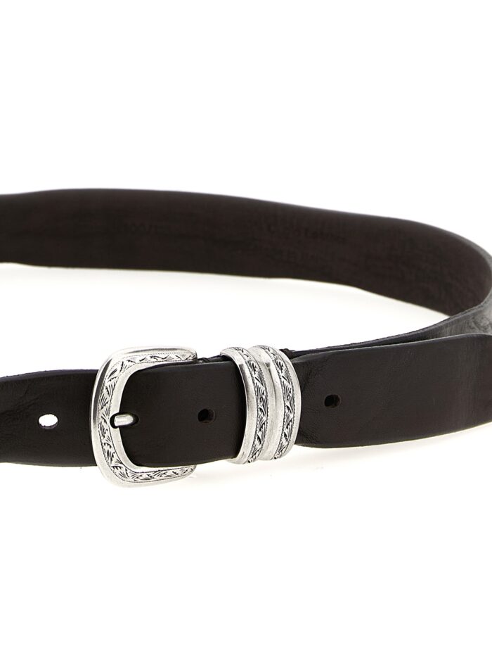ZERBINI CLAUDIO Aged Leather Belt