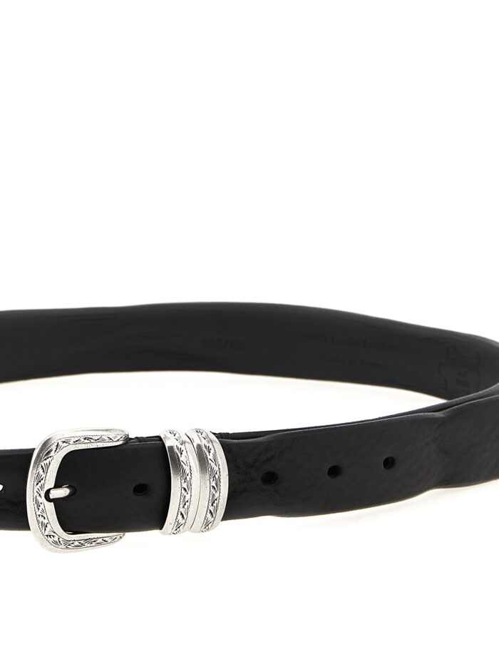 ZERBINI CLAUDIO Aged Leather Belt
