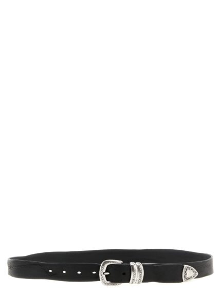 ZERBINI CLAUDIO Aged Leather Belt