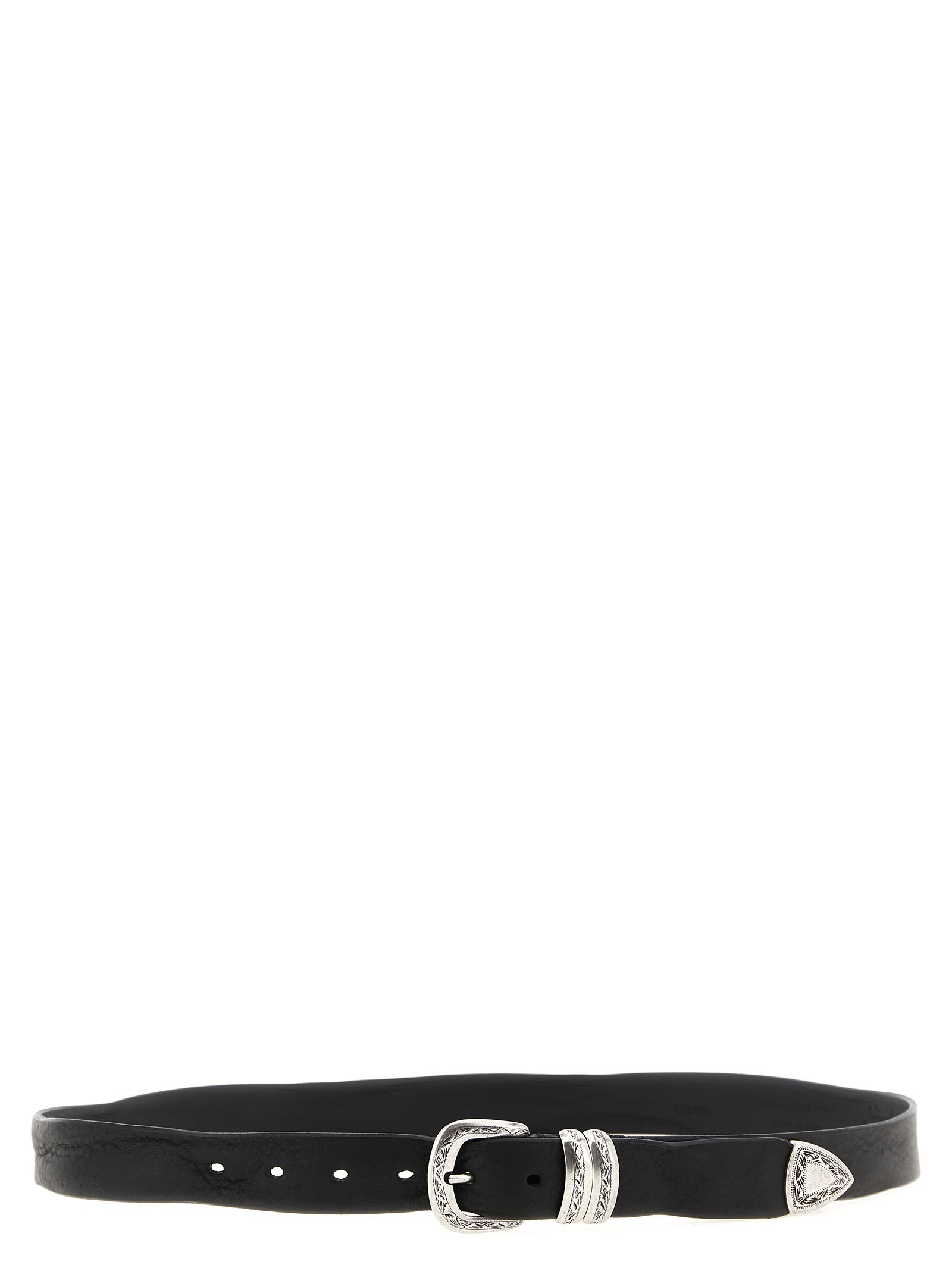 ZERBINI CLAUDIO Aged Leather Belt