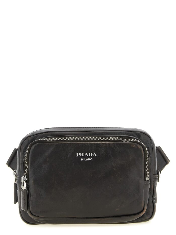prada aged nappa leather crossbody bag PRADA Aged Nappa Leather Crossbody Bag