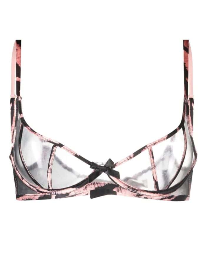 AGENT PROVOCATEUR Ellise Bra Black/pink Tiger