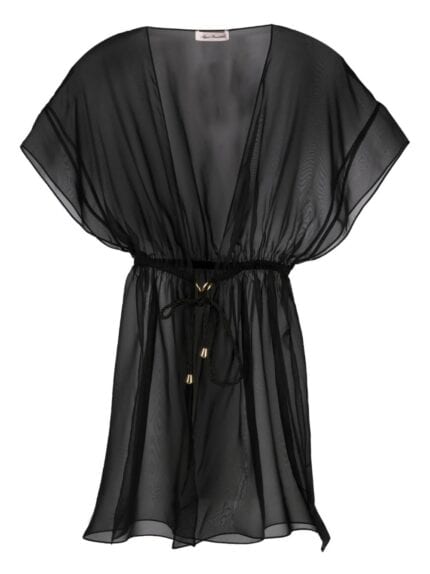 AGENT PROVOCATEUR Evelyn Short Kaftan Black