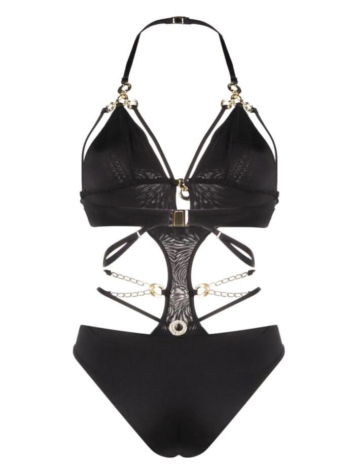 AGENT PROVOCATEUR Haislee Swimsuit Black/gld