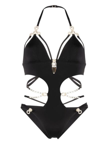 AGENT PROVOCATEUR Haislee Swimsuit Black/gld