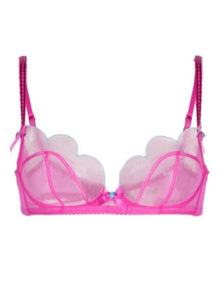 AGENT PROVOCATEUR Lorna Bra Hot Pink/turquoise