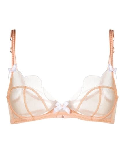 AGENT PROVOCATEUR Lorna Bra Sand/white