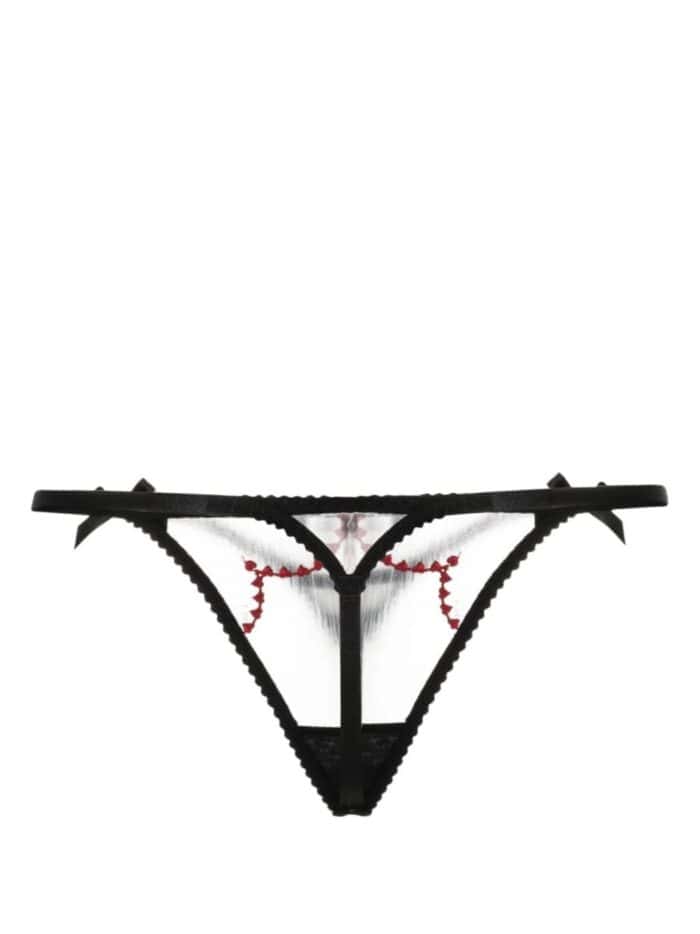 AGENT PROVOCATEUR Lornaheart Thong Black/red