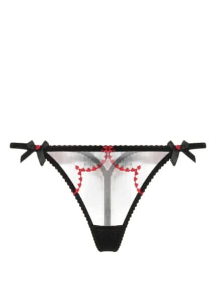 AGENT PROVOCATEUR Lornaheart Thong Black/red