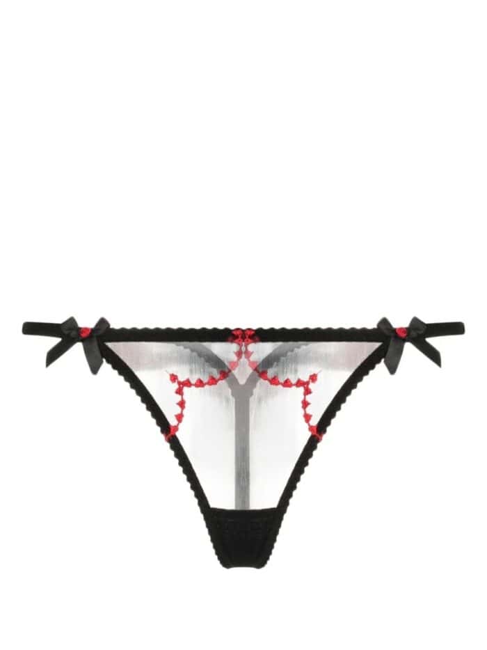 AGENT PROVOCATEUR Lornaheart Thong Black/red