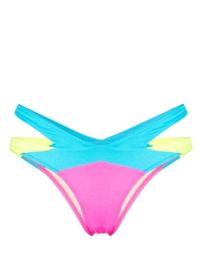 AGENT PROVOCATEUR Mazzy Bikini Brief Blu/pnk/ylw