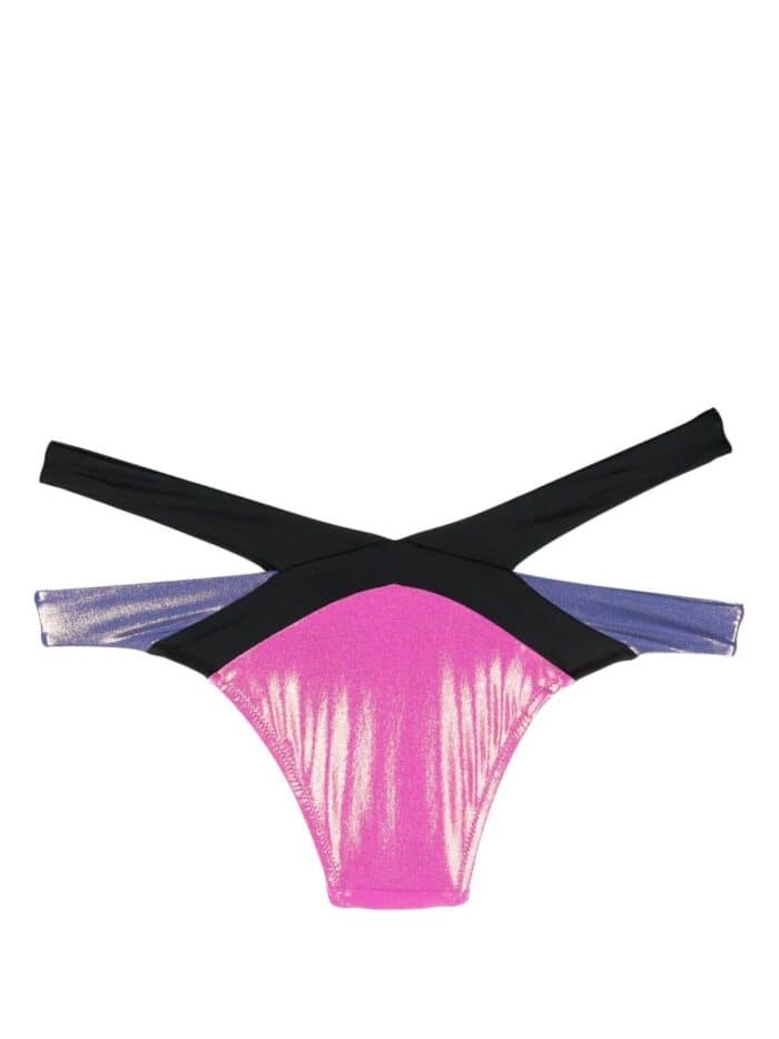 AGENT PROVOCATEUR Mazzy Bikini Brief Pink/cobalt