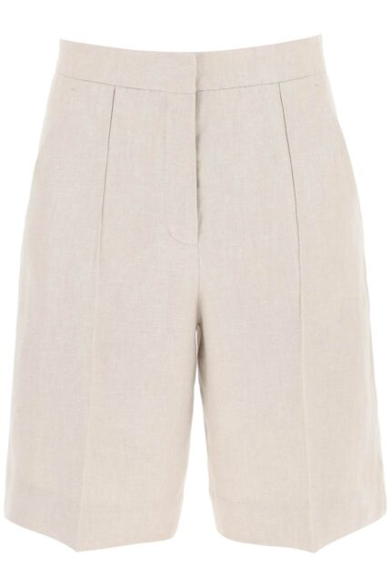 Agnona Linen Twill Shorts