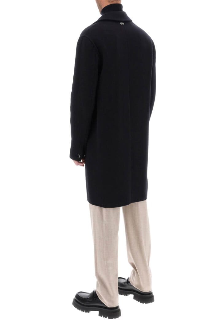 Agnona Single-breasted Coat In Cashmere