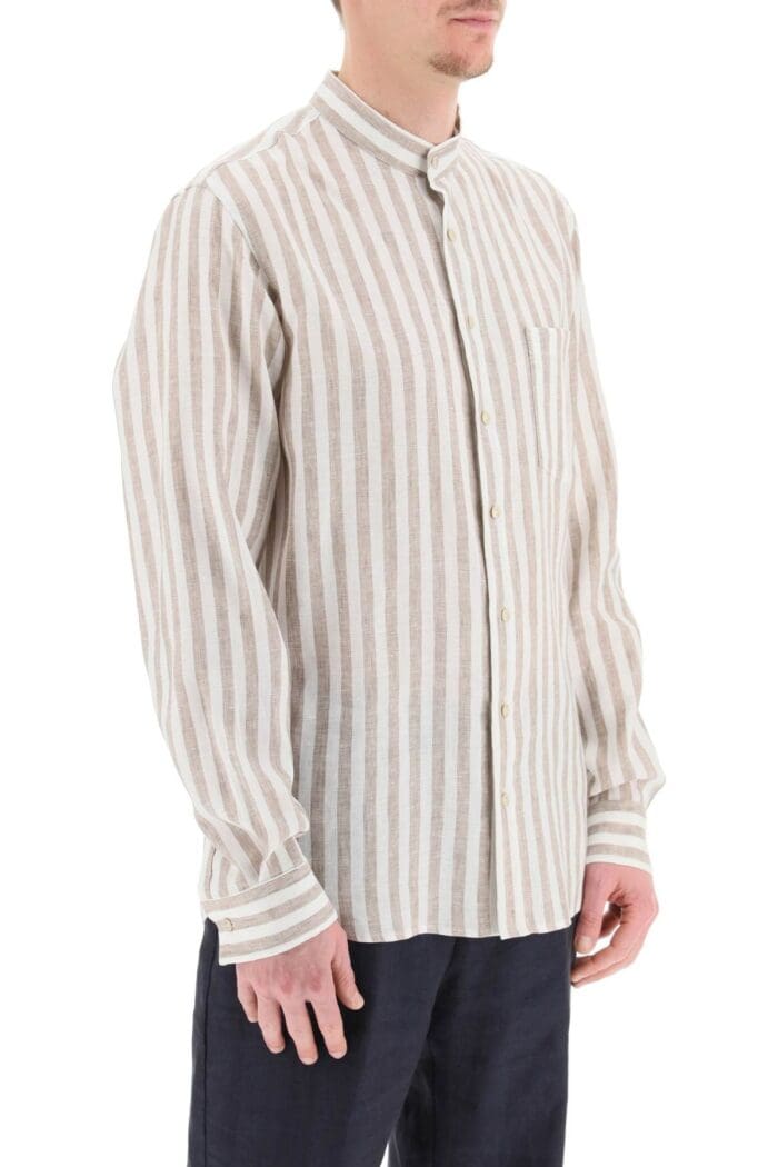 Agnona Striped Linen Shirt