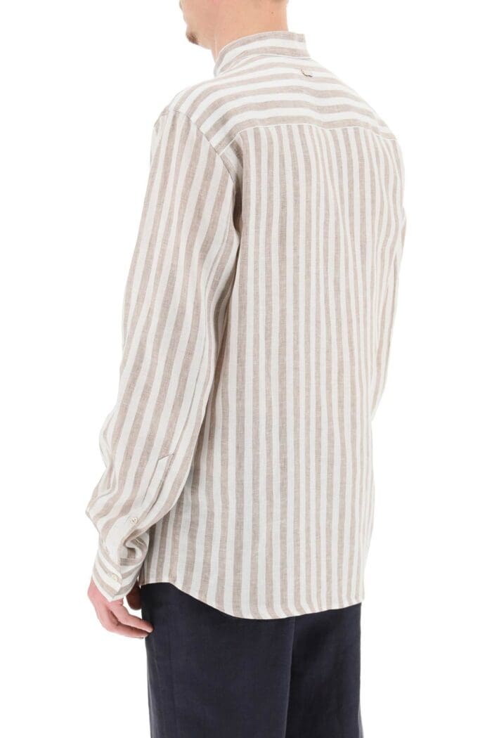 Agnona Striped Linen Shirt