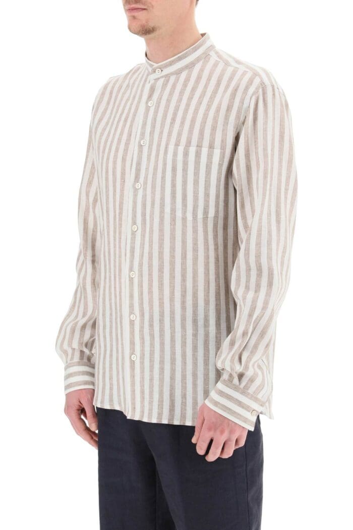 Agnona Striped Linen Shirt