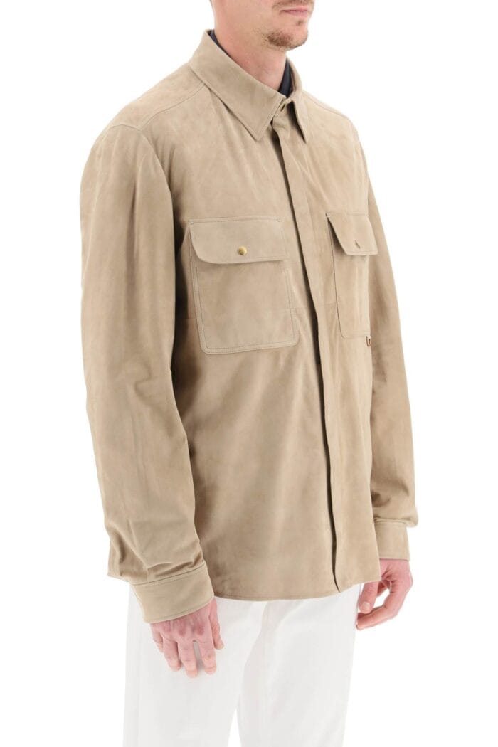 Agnona Suede Overshirt