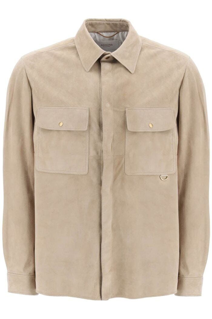 Agnona Suede Overshirt