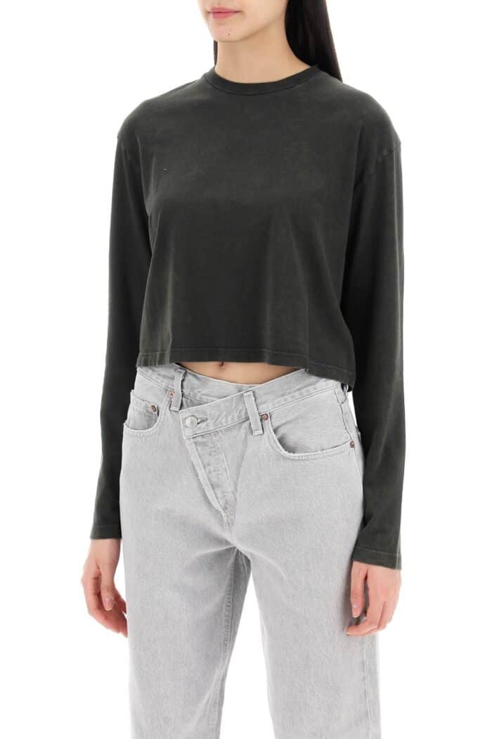 AGOLDE "cropped Long-sleeved Mason T