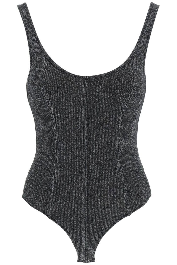 Agolde 'elna' Rib Knit Tank Bodysuit