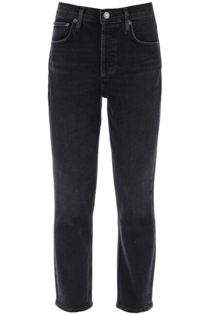 AGOLDE Riley High-waisted Cropped Jeans