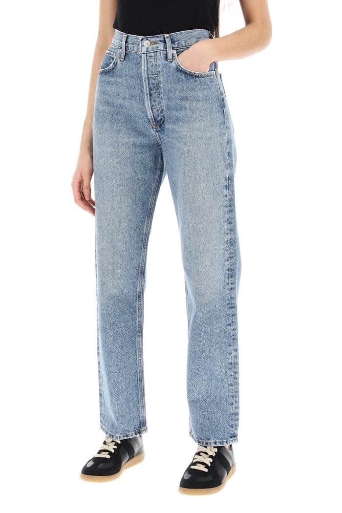 Agolde Straight Leg Jeans From The 90's With High Waist