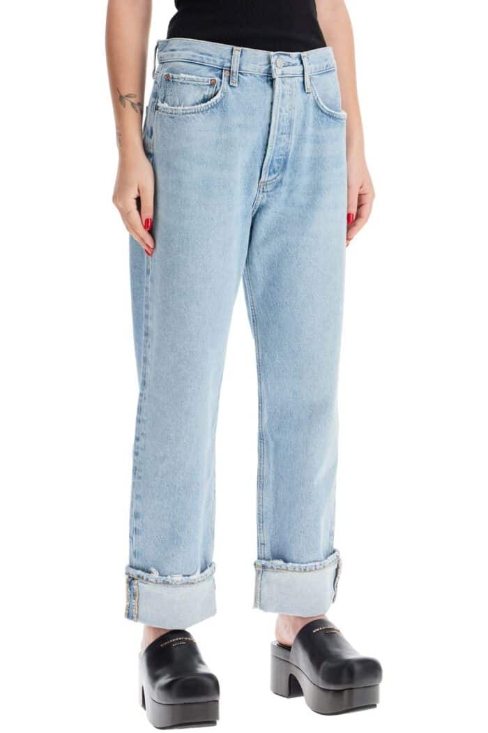 AGOLDE Used Effect Fran Jeans