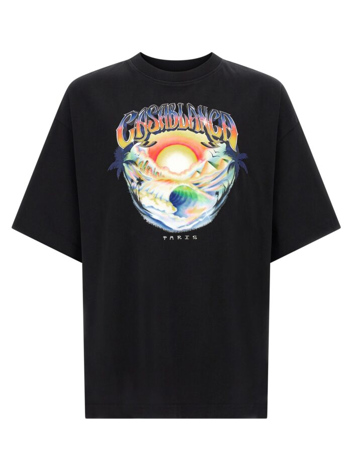 casablanca 'airspray' print t shirt CASABLANCA 'Airspray' Print T-shirt