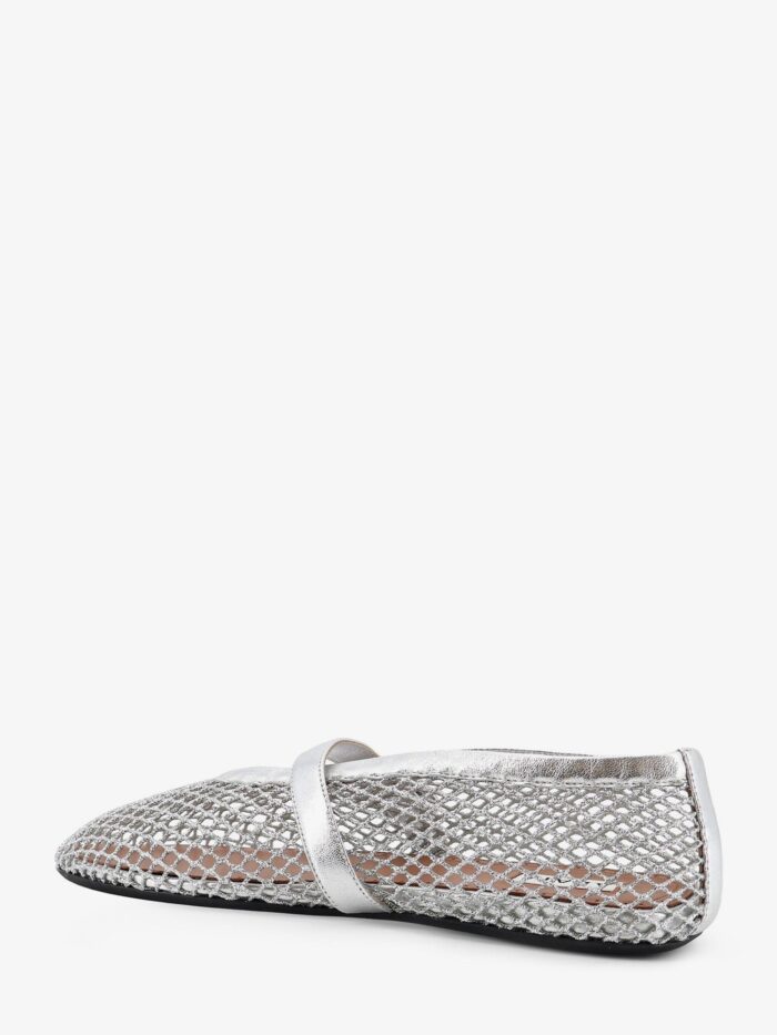 ALAIA Ballet Flats Glitter Mesh And Leather Ballerinas