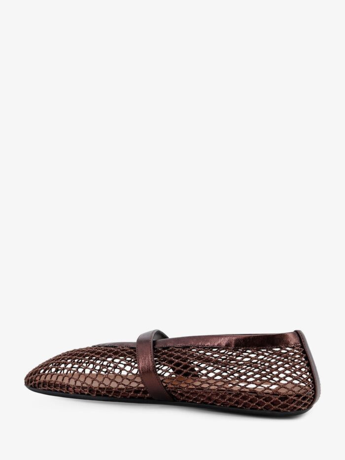 ALAIA Ballet Flats In Mesh And Leather