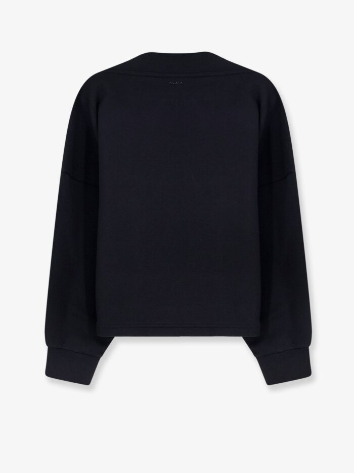 ALAIA Boatneck Cotton Sweatshirt