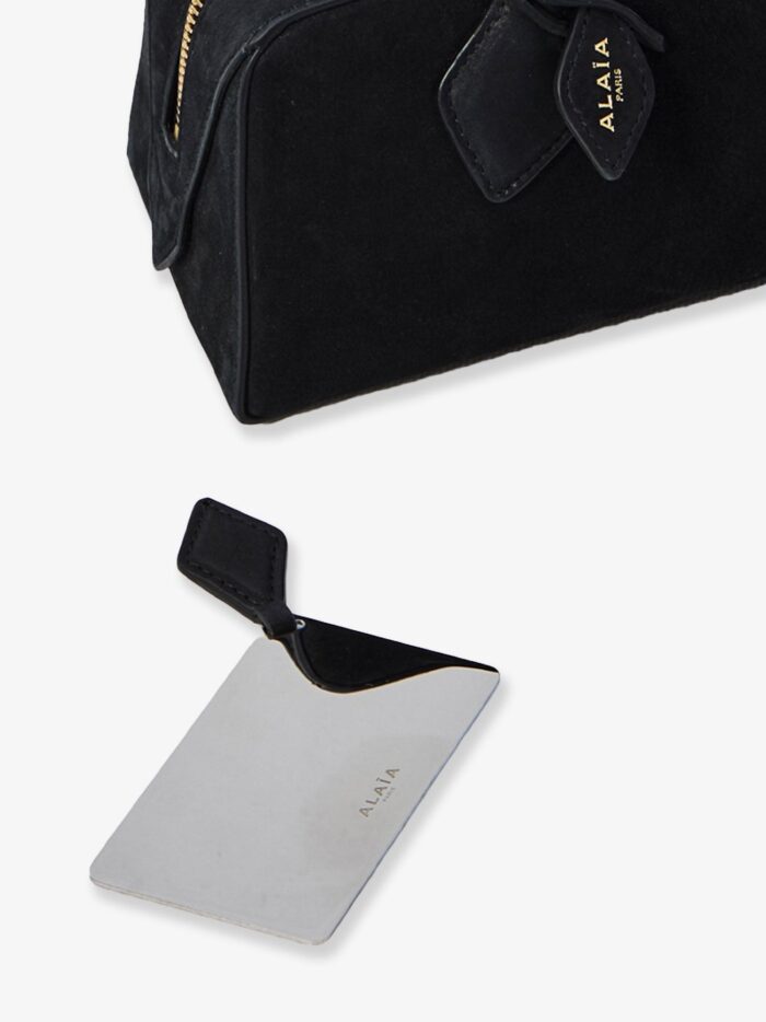 ALAIA Clutch Le Teckel Suede Handbag