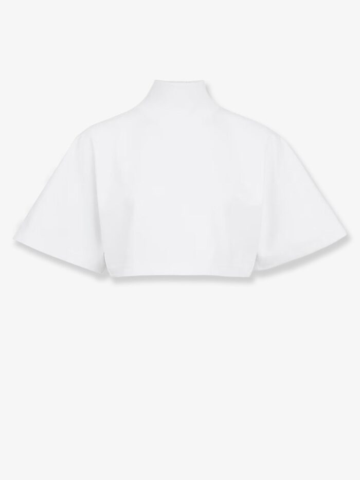 alaia cotton crop t shirt ALAIA Cotton Crop T-shirt