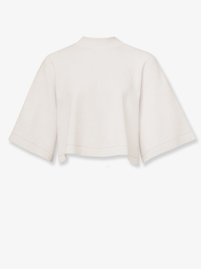 ALAIA Cropped Cotton Blend Top