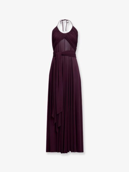 ALAIA Cross Dress Viscose Long Dress
