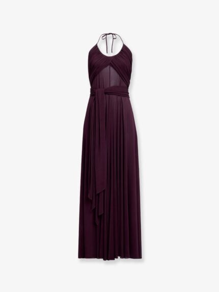 ALAIA Cross Dress Viscose Long Dress