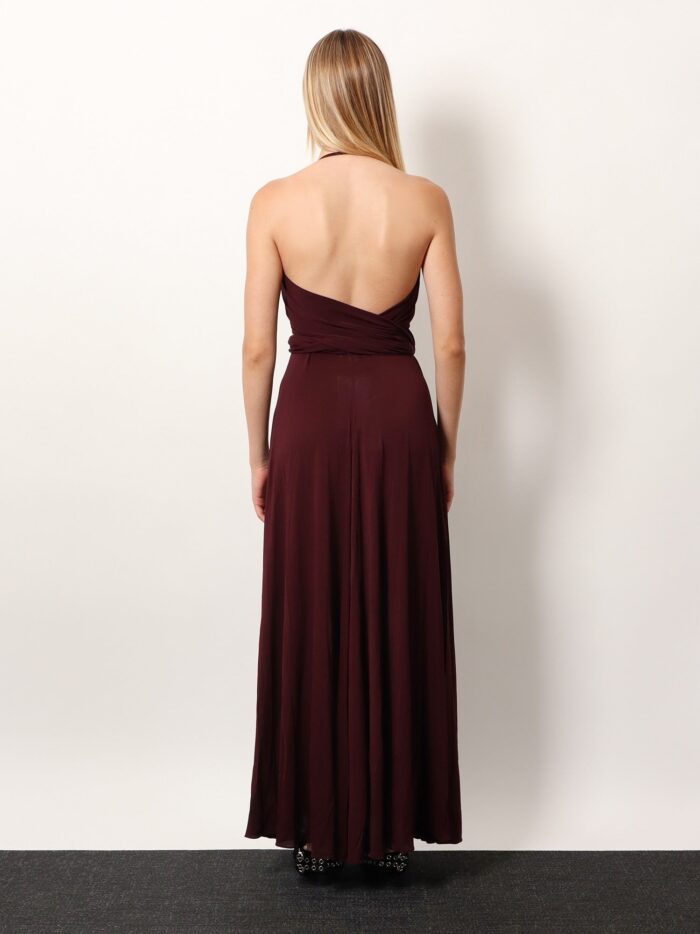 ALAIA Cross Dress Viscose Long Dress