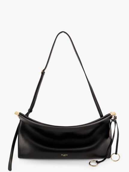 ALAIA East West Medium Leather Shoulder Bag