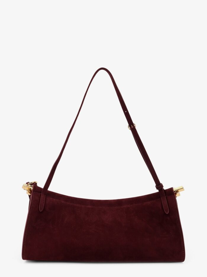 ALAIA East West Medium Suede Shoulder Bag