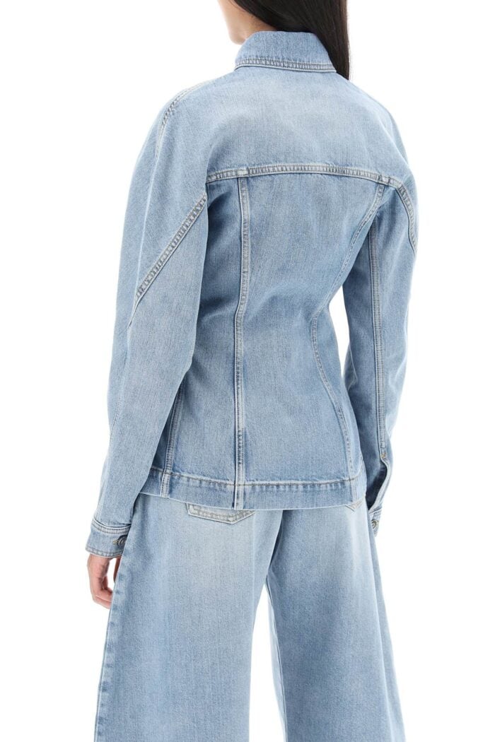 Alaia Fitted Overshirt In Denim